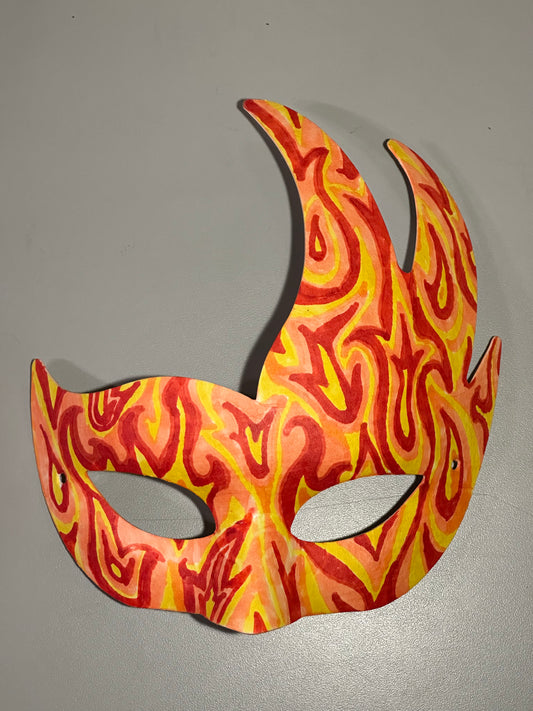 Flame Persona Masquerade Mask