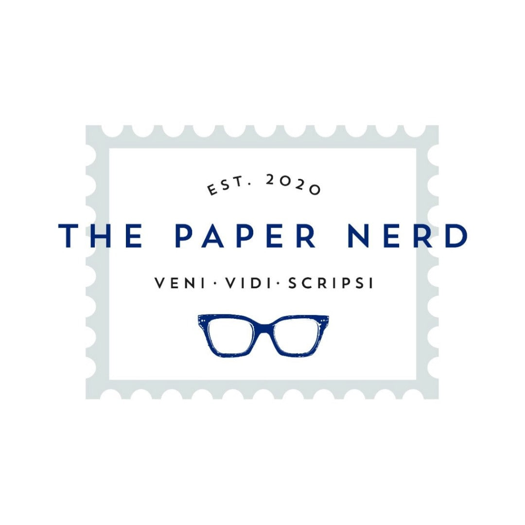 Logo of 'The Paper Nerd' with a stylized eyeglasses icon on a white background.